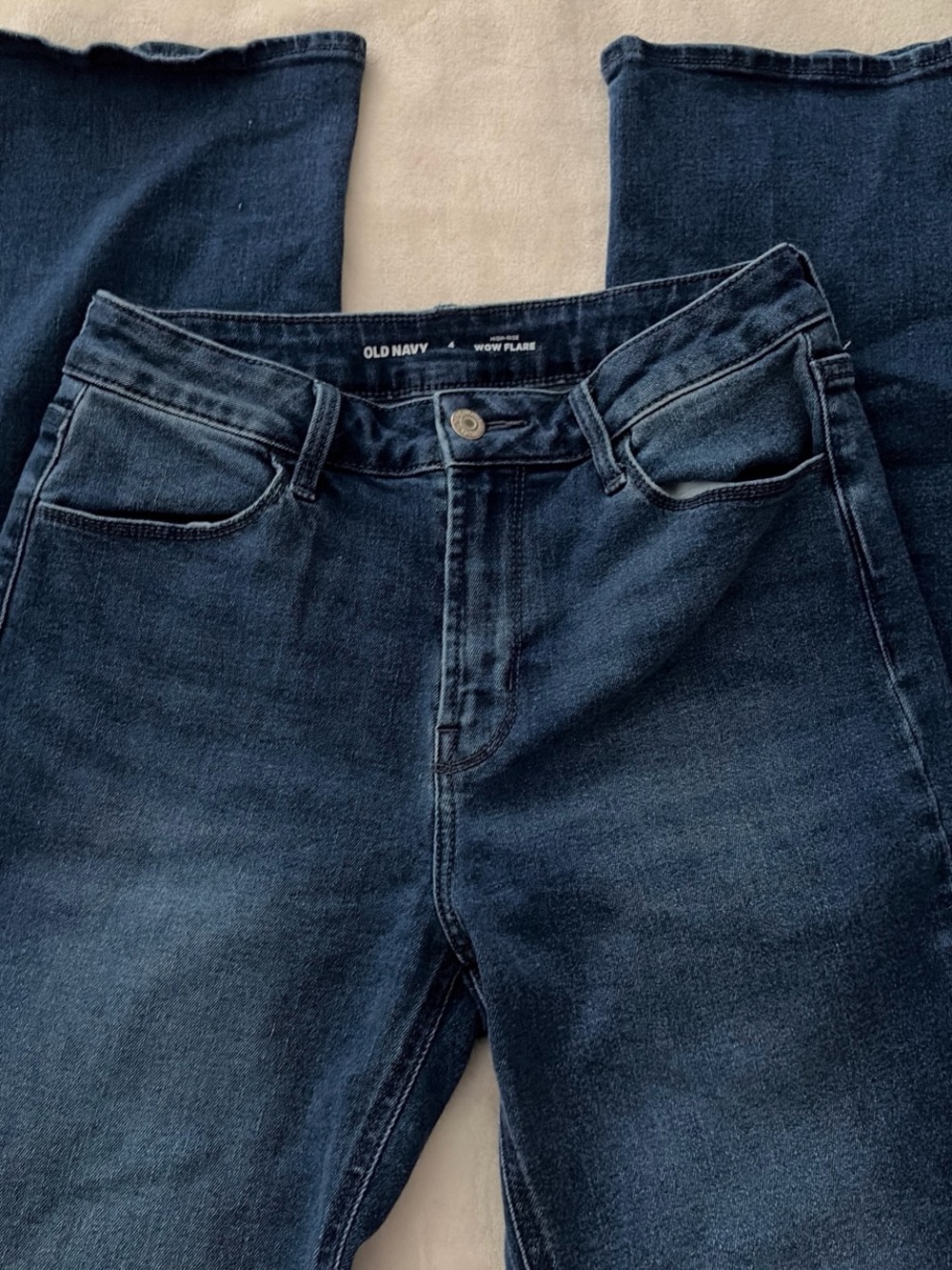 Old Navy Womens Dark Blue Flare Jeans